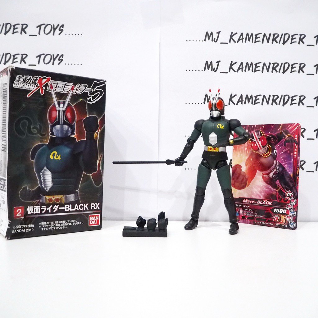 [Bandai] Shodo X 5 Kamen Rider Black RX มือ 2 สภาพดี ของครบ