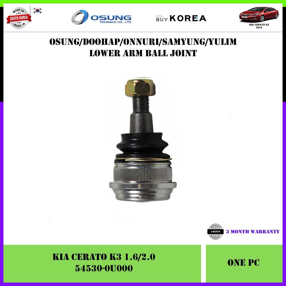 Kia Cerato K3 1.6/2.0 Lower Arm Ball Joint (54530-0U000)