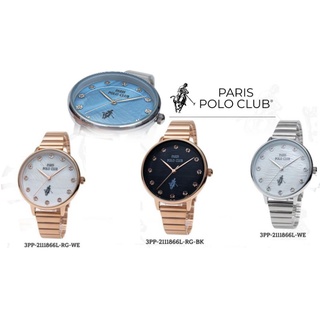 Paris Polo Club นาฬิกาผู้หญิง รุ่น 3PP-2111866L  สายสเตนเลส