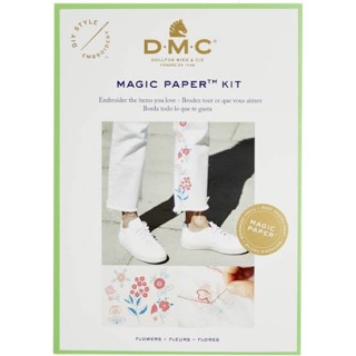 DMC magic paper kit ชุดอุปกรณ์พร้อมลายปัก ปักลงเสื้อผ้าได้เลย