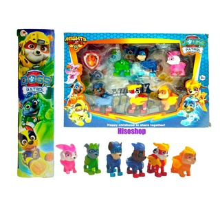 PAW PATROL Dogs patrol set 6 pcs. ตุ๊กตาสุนัขกู้ภัย สุนัขฮีโร่ หุ่นโมเดล ของเล่นน่ารัก แสนสนุก