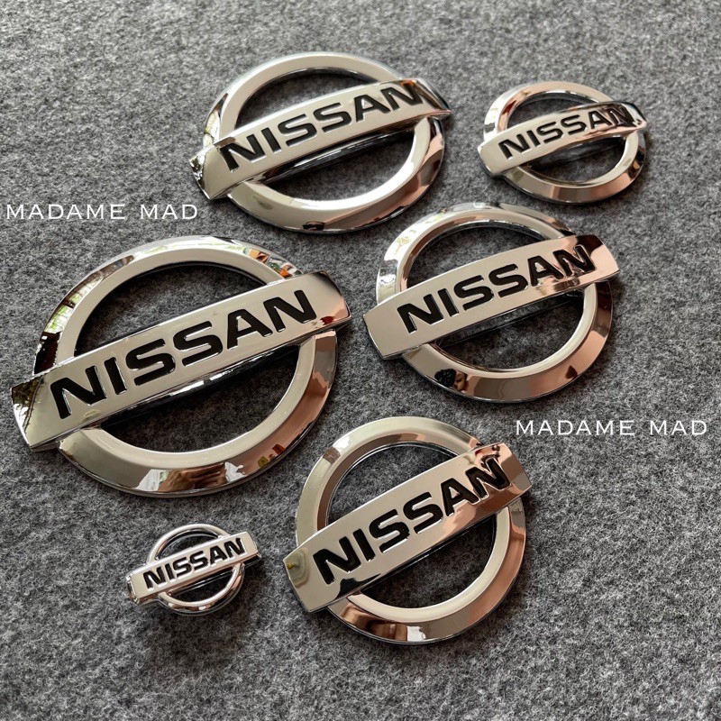 โลโก้ NISSAN นิสสัน สีเงิน