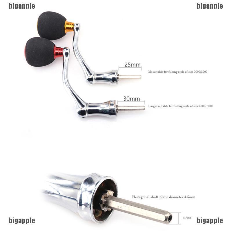 2Pcs Fishing Reel Handle Power Knob Spinning Baitcasting Handle Tackle Tool