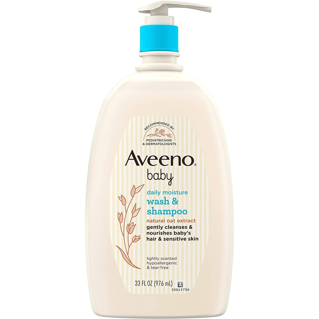 [ของแท้ 100%] AVEENO BABY WASH AND SHAMPOO NATURAL OAT EXTRACT LIGHTLY SCENTED
