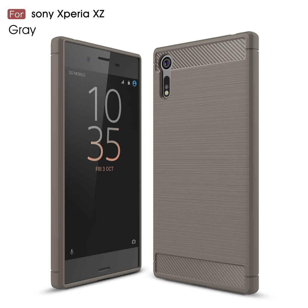 เคส Phone Case Sony Xperia XZ XZS คาร์บอนไฟเบอร์ เคสอ่อนนุ่ม โทรศัพท์ กรณี