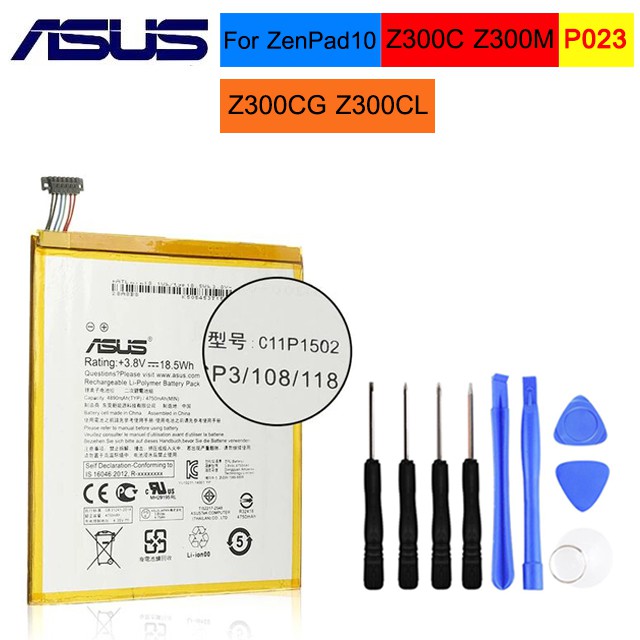 Original ASUS C11P1502 แท็บเล็ตPCแบตเตอรี่สำหรับASUS ZenPad10 Z300C Z300M Z300CG Z300CL P023 P01T 10