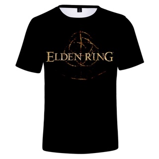 พร้อมส่ง เสื้อยืดแขนสั้น พิมพ์ลาย Elden Ring Cospaly 3D แฟชั่นฤดูร้อน สําหรับผู้ชาย และผู้หญิง