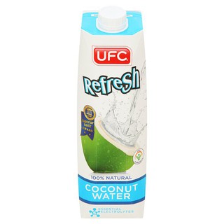 ว๊าว🍟 ยูเอฟซี รีเฟรช น้ำมะพร้าว 100% 1 ลิตร UFC refresh 100% coconut water 1 liter