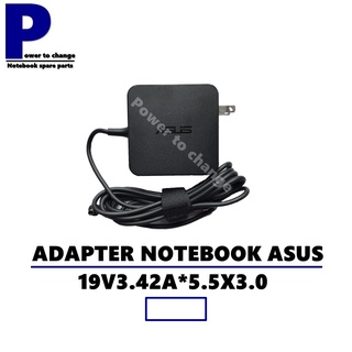 ADAPTER NOTEBOOK ASUS 19V3.42A*5.5X3.0  / สายชาร์จโน๊ตบุ๊ค เอซุส + ทรงสี่เหลี่ยม