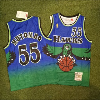 เสื้อบาส NBA Swingman งานปักAtlanta Hawks 55 Mutombo