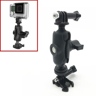 1" Ball Adapter Compatible Mounting Bases+Short Double Socket Arm for GoPro Mounting Bases for RAM mount