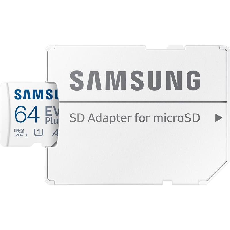 SAMSUNG EVO Plus 64GB เมมโมรี่การ์ด Micro SD U1 SDXC พร้อม Adapter แมมโมรี่การ์ด เมมโมรี่การ์ดแท้ รั