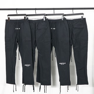 M ดำ พร้อมส่งFOG FEAR OF GOD overalls reflective nylon trousers