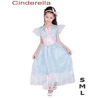 ชุดแฟนซีเด็ก ชุดซินเดอเรลล่าสีฟ้า Cinderella (S,M,L)