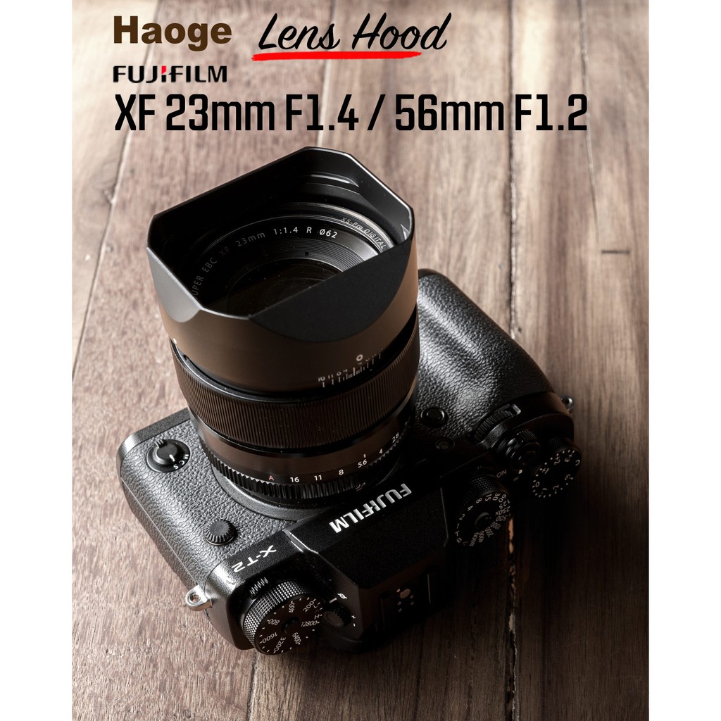 ฮูด Fuji 23mm f1.4 และ Fuji 56mm f1.2 จาก Haoge Lens Hood LH-X23B