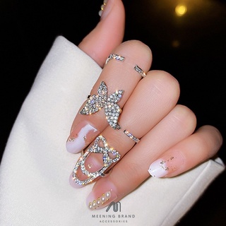 RING NAIL แหวนแฟชั่น แหวนใส่เล็บ RING DIAMOND [19-0018-0019]