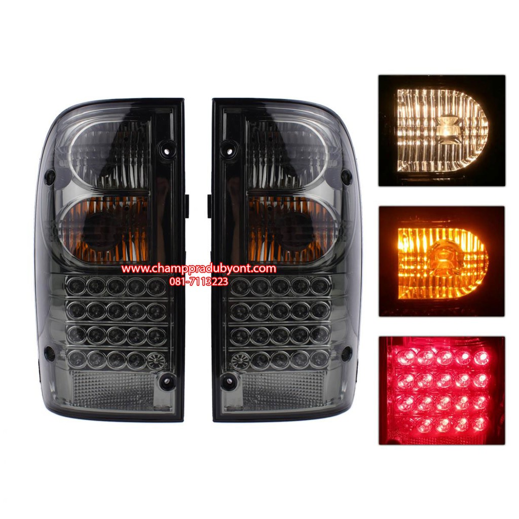 ไฟท้าย ไฟท้ายแต่ง TOYOTA TIGER, Tiger D4D ไทเกอร์ สโมก Smoke LED ยี่ห้อ DEPO