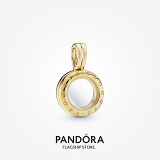 Pandora จี้โลโก้ Pandora Shine Lockets ของขวัญวันเกิด สําหรับสุภาพสตรี p825