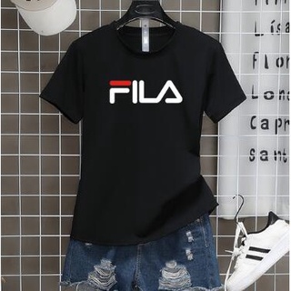 เสื้อที  เสื้อยืดคอกลมแฟชั่นunisex เสื้อยอดฮิตลายFILA เสื้อแขนสั้นป่า