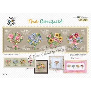 ผังลายครอสติช  The Bouquet (SO-G121)  "SODA STITCH" ผังลายแท้จากเกาหลี/ ผังลายพร้อมอุปกรณ์