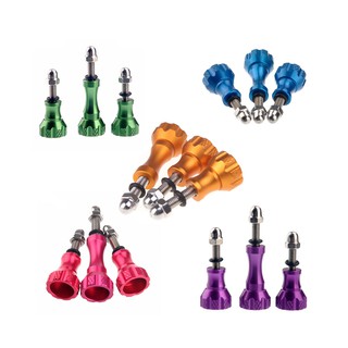 3PCS ALUMINIUM SCREW THUMB SET น็อตอลูมีเนียม 3 ตัว หลากหลายสี