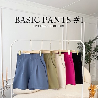 (oversize.summer_779) กางเกงขาสั้น กางเกงขาสั้นผู้หญิงเบสิค - BASIC PANTS#1 (พร้อมส่ง)