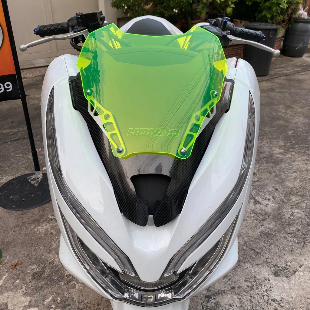 ชิวหน้า PCX 2018-2020 ทรงซิ่ง V1 สีเขียวสะท้อนแสง thumbnail 8