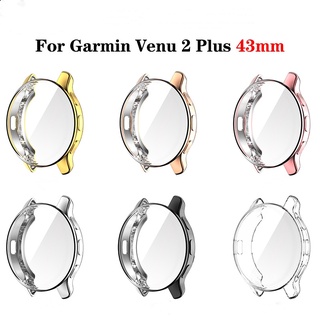 เคส TPU นิ่ม ป้องกันหน้าจอ สําหรับ Garmin Venu 2 Plus Venu2 Plus 43 มม.