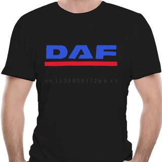 เสื้อยืดลําลอง พิมพ์ลายโลโก้ Daf Trucks Trucker แฟชั่นสําหรับผู้ชายS-5XL