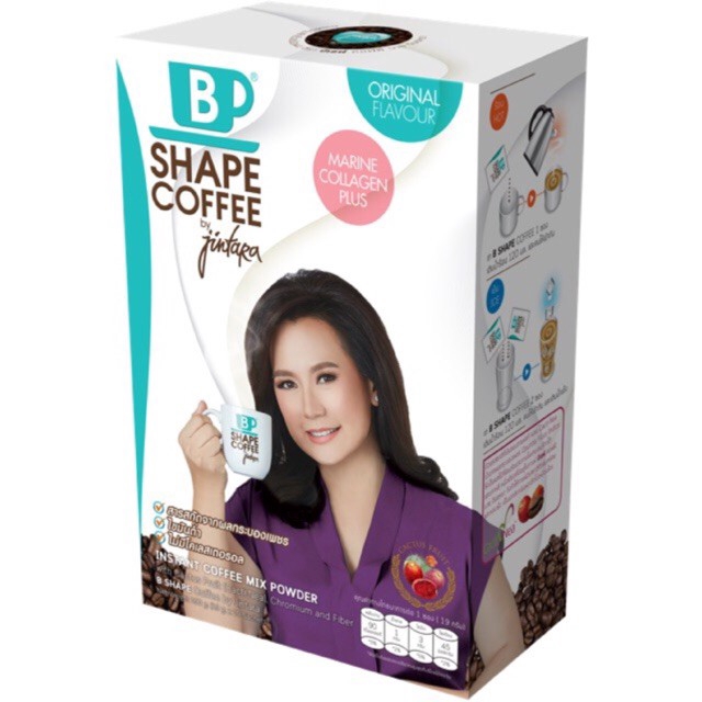 jintara ผลิตภัณฑ์กาแฟปรุงสำเร็จชนิดผง B Shape Coffee ช่วยเพิ่มประสิทธิภาพการเผาผลาญ ควรรับประทาน ก่อนอาหาร 30 นาที