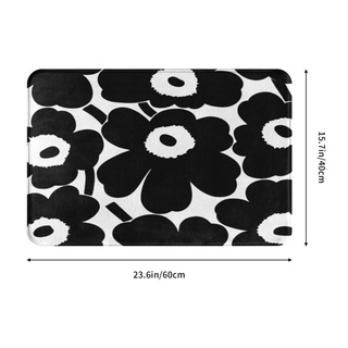 Marimekko (3) พรมเช็ดเท้า กันลื่น ดูดซับน้ํา แห้งเร็ว สําหรับห้องน้ํา ห้องครัว ทางเข้า