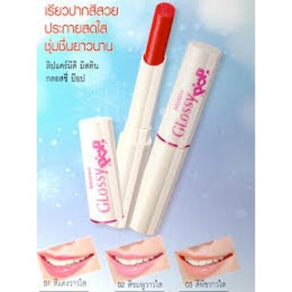 ลิปมันเปลี่ยนสี Mistine Glossy Pop Color Lip Care SPF 15 เบอร์ 1