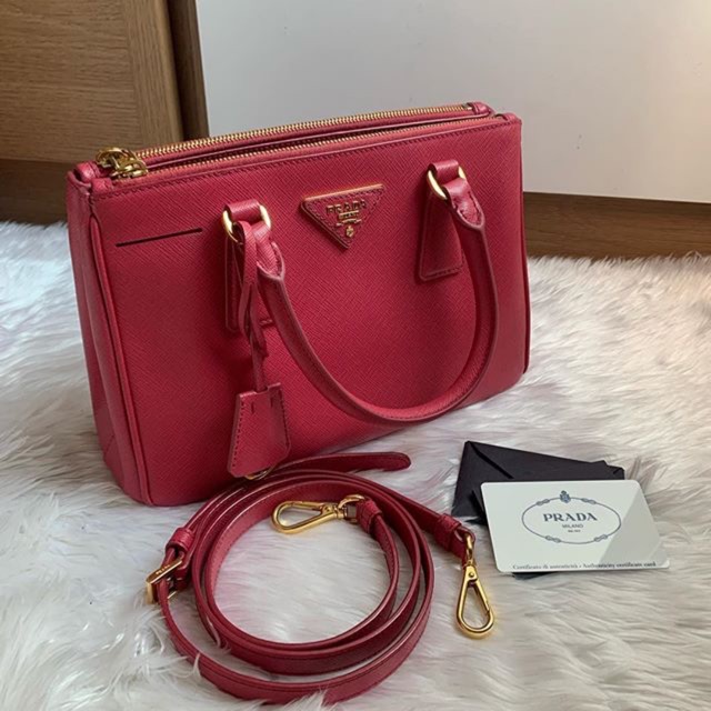 Prada saffiano 25 peonia