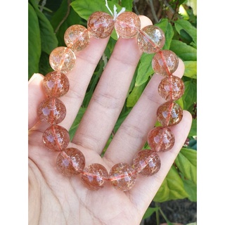 ไหมนาค Pink Rutilate Quartz