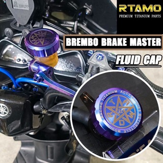 RTAMO ไททานิม Gr5 ฝาปิดกระปุกน้ำมันเบรค Brembo, Brake Fluid Cap