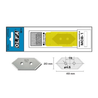 OLFA ใบมีดคัตเตอร์ MCB-1 ใช้กับคัตเตอร์ รุ่น MC-45 งานเข้ามุมทำกรอบรูป