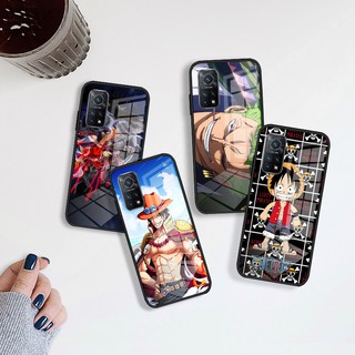 One Piece Luffy เคส for Xiaomi Redmi Note 9T เคสโทรศัพท์ Case Tempered Glass Phone Casing กล่องแก้ว Cartoons Matte Hard Anti-Scratch Shockproof Cover