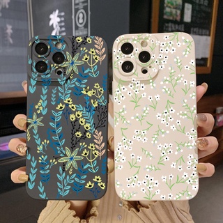 เคสป้องกันโทรศัพท์มือถือ ขอบสี่เหลี่ยม ลายดอกไม้ สําหรับ Infinix Hot 12i 10S 11 10 Play 11S 10i Smart 6 HD X6511 X657B X6512 Note 12 G96