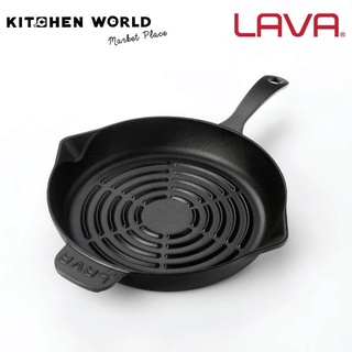 Lava LV Cast iron ECO Y GT 28 RD Grill Pan 28 cm / กระทะย่างเหล็กหล่อ