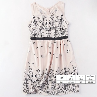 *พร้อมส่ง* ชุดเดรสแฟชั่นใหม่สายเกาหลี 3XL-01