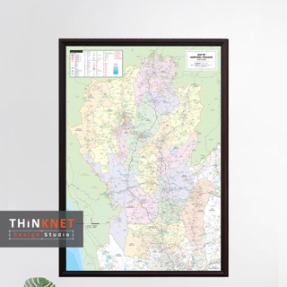 กรอบแผนที่ภาคเหนือ Map of Northern Thailand