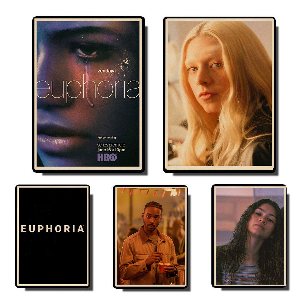 โปสเตอร์ Euphoria Season 1 กระดาษพิมพ์โปสเตอร์ตกแต่งบ้านสติ๊กเกอร์ติดผนังกระดาษโปสเตอร์บ้าน