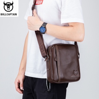 Bullcaptain 228 กระเป๋าสะพายไหล่สําหรับสตรีหนังแท้ Messenger Crossbody