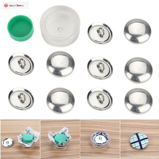 TF▶ DIY Bag Cloth Buckle Kits Press Button Cloth Base Semi-finished Products with 1 Set Tools