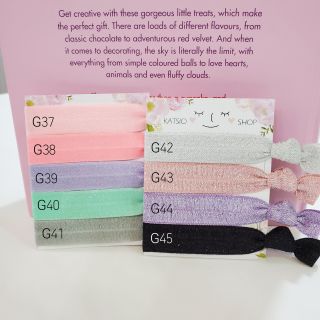 Hairties กลิตเตอร์ G37-45 ยางมัดผมนำเข้าจาก USA 🇺🇸