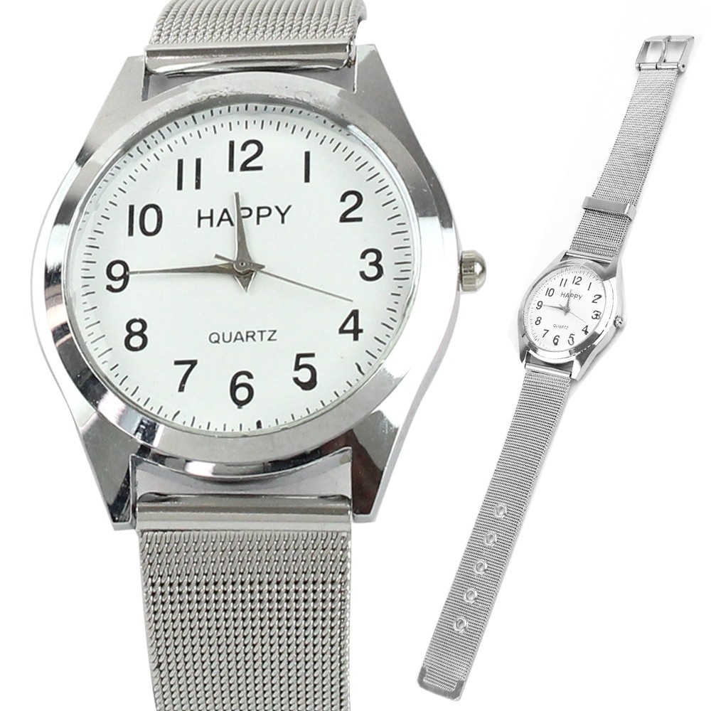 Telecorsa นาฬิกาข้อมือแฟชั่น สีเงิน รุ่น Silver-elegant-quartz-metal-classic-05d-K2