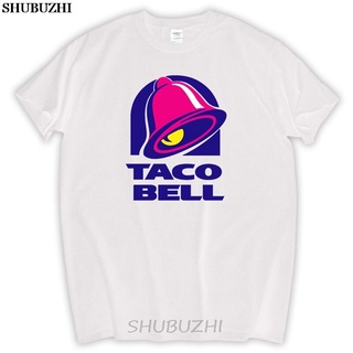 [S-5XL] GILDAN 【Ins】เสื้อยืดแขนสั้นลําลอง ผ้าฝ้าย 100% พิมพ์ลายโลโก้ Taco Bell Food สําหรับผู้ชาย Sbz5182