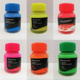 สีอะคริลิค Renaissance สะท้อนแสง 20,60 ml.