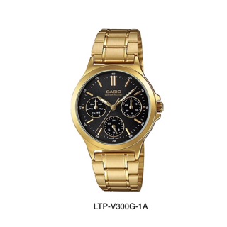 นาฬิกา นาฬิกาข้อมือ casio นาฬิกาคาสิโอ นาฬิกาผู้หญิง LTP-V300G นาฬิกาผู้ชาย MTP-V300G นาฬิกาสายเหล็ก นาฬิกาสีทอง
