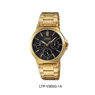 นาฬิกา นาฬิกาข้อมือ casio นาฬิกาคาสิโอ นาฬิกาผู้หญิง LTP-V300G นาฬิกาผู้ชาย MTP-V300G นาฬิกาสายเหล็ก นาฬิกาสีทอง